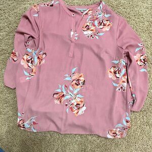 Pink Flower Blouse